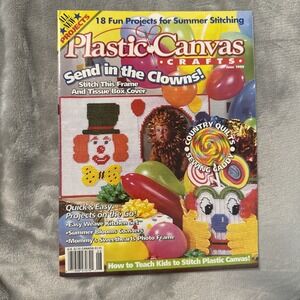 Vintage Plastic Canvas pattern‎ book Send In The Clowns